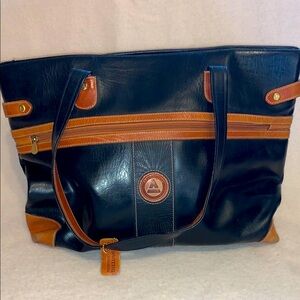 Andantini Italian Leather Black Bag Big Purse